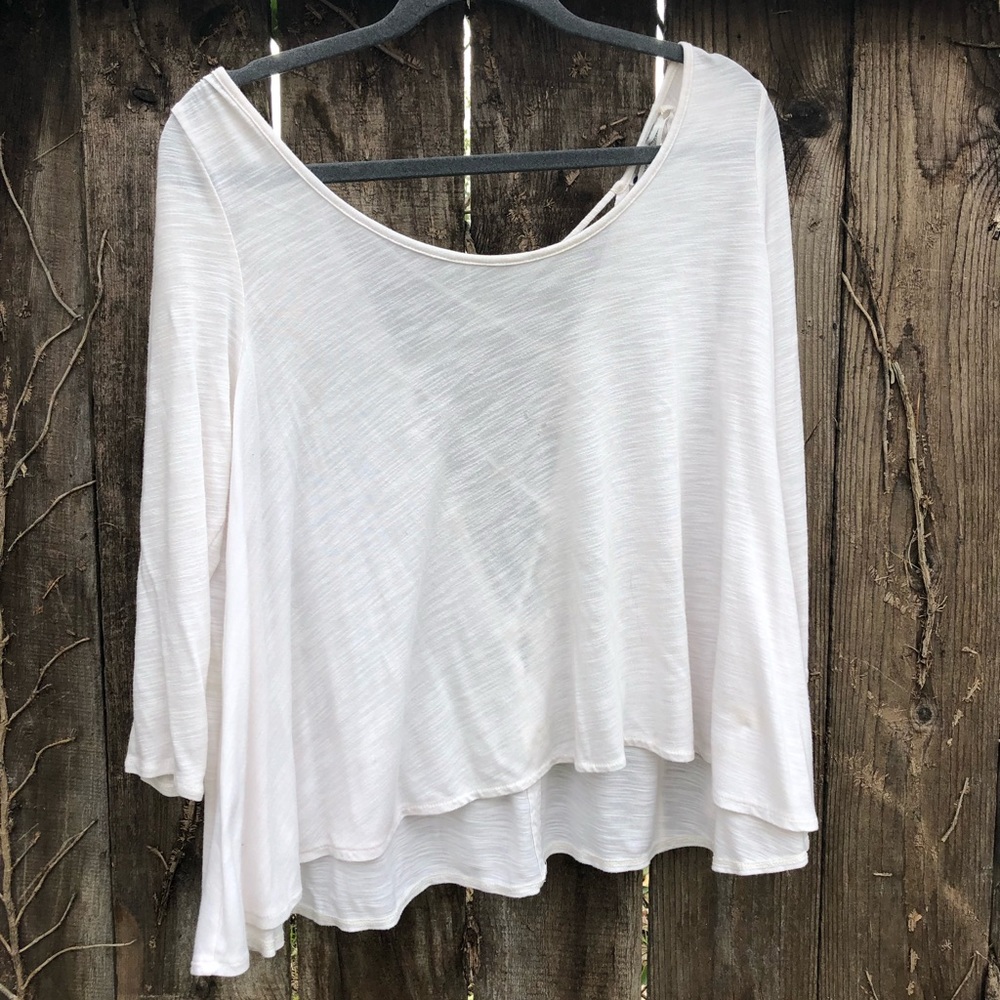 flowly white american eagle top cross back